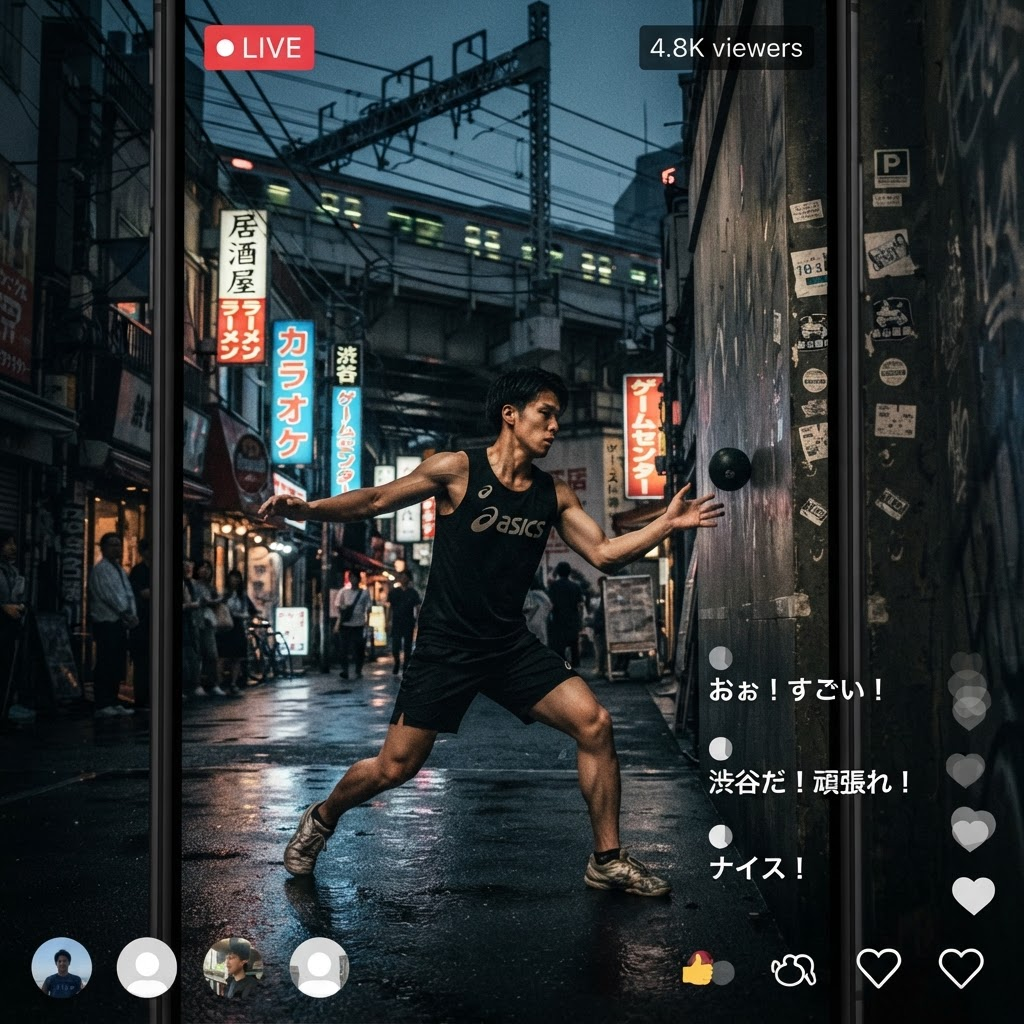 Ren Takahashi live stream from Shibuya, Tokyo